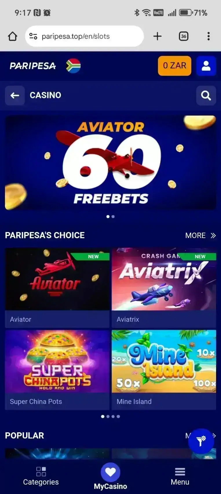 PariPesa Captura de pantalla 3